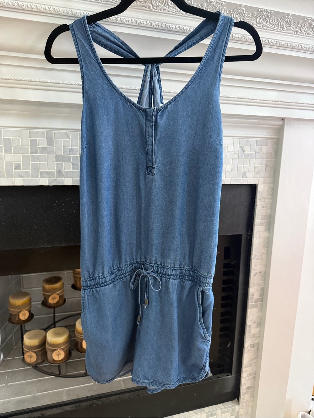 Splendid Light Blue Lyocell Romper